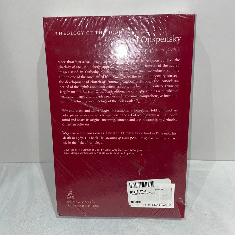 Theology of the Icon Leonid Ouspensky SVS Press Volumes 1‎ & 2 Set New Sealed